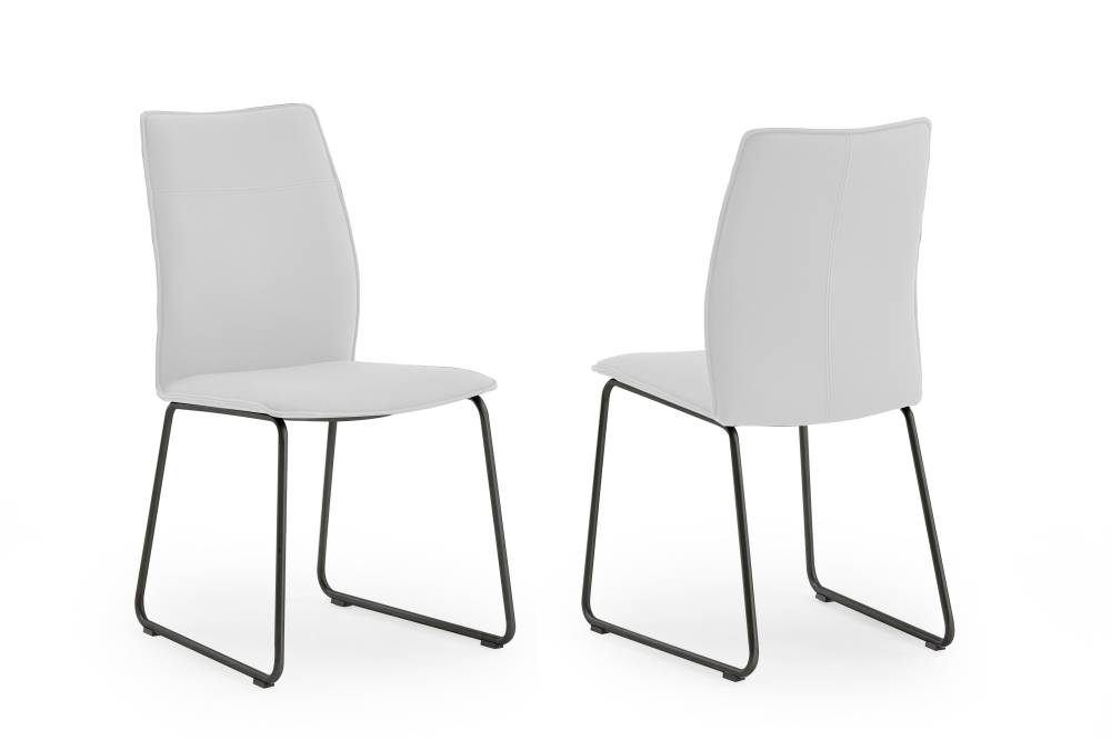 Profispieler-Stuhl Julieta. Schwarz-weiße Farbe, 180º Neigung